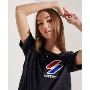 Superdry - Sportstyle - T-shirt - Chenille Fluweel - Biologisch Katoen