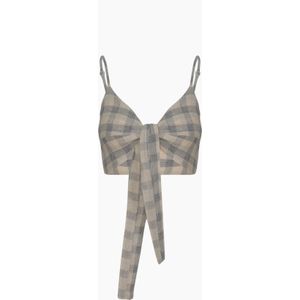 Geruite bustier voor dames Ikikiz