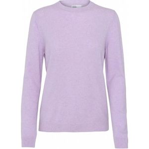 Damestrui met Ronde Hals in wol Colorful Standard Light Merino Soft Lavender