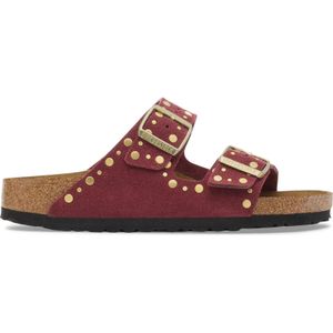 Damessandalen van suède leer Birkenstock Arizona Rivet