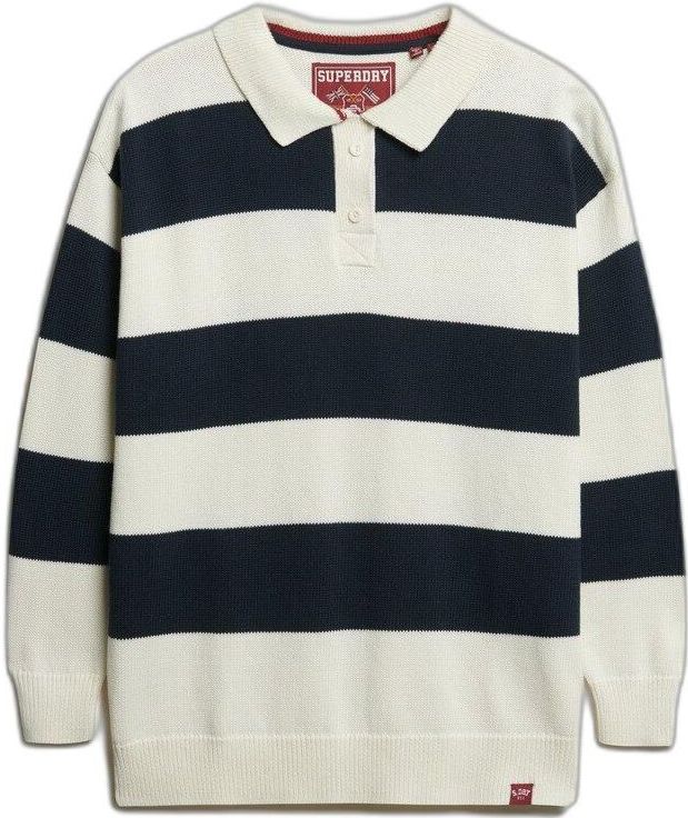 Superdry - Gestreepte Rugbytrui - Gebreid - Dames
