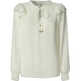 Pepe Jeans - PL3051286 - Blouse - Wit - Lange Mouwen - Casual - Polyester
