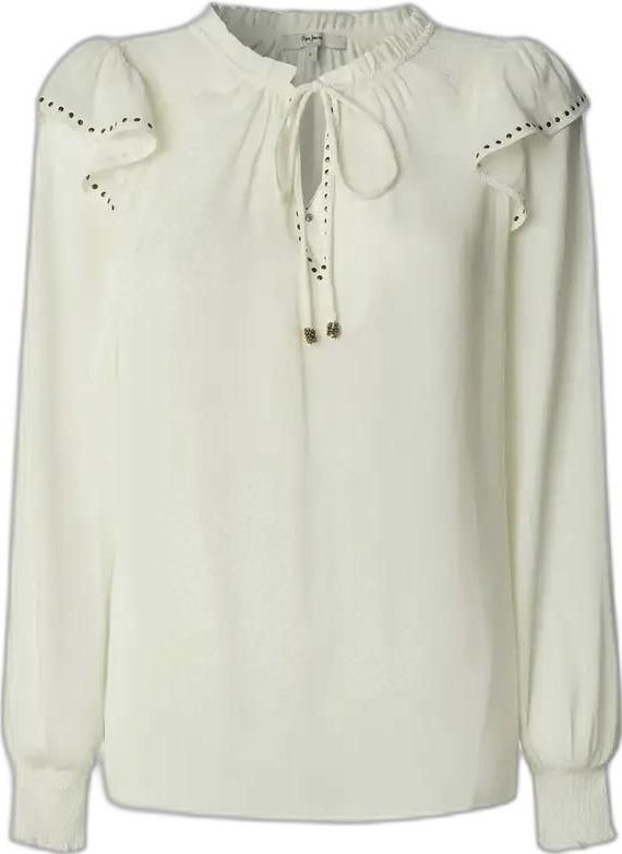 Pepe Jeans - PL3051286 - Blouse - Wit - Lange Mouwen - Casual - Polyester