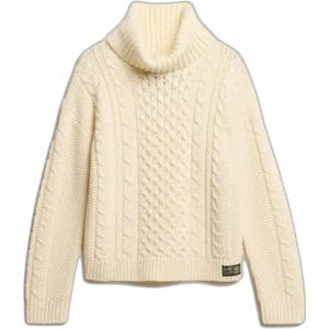 Superdry - Cable Roll Neck Jumper - Gebreide Trui - Met Hoge Hals