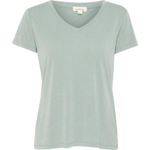 Dames-T-shirt met V-hals Soaked in Luxury Columbine