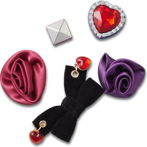 Jibbitz - Dark Romance - Set van 5 - Multicolor - 100% Andere Materie