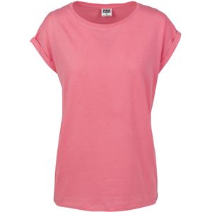Urban Classics - Extended shoulder Dames T-shirt - Roze
