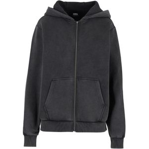 Urban Classics - Damescapuchon - Geborsteld Fleece - Zwart