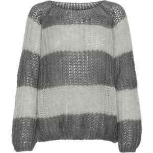 Gestreepte trui met ronde hals en lange mouwen voor dames Pulz Jeans Peyton