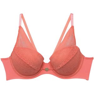 Pomm'Poire - Gaufrette - Dames Opgevulde Bh - Roze - Bustier Met Beugels