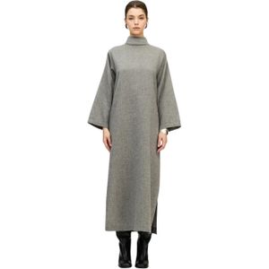 Dames jurk met hoge kraag Ikikiz