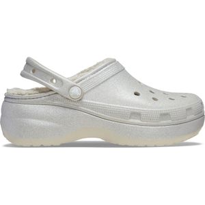 Crocs - Platform Glittersandalen - Zilver - Synthetisch
