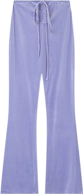 Sixth June - Damesbroek - Fluwelen Stof - Slanke Pasvorm - Hoge Taille - Uitlopend Model