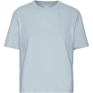 Dames-T-shirt Colorful Standard Organic Boxy powder blue