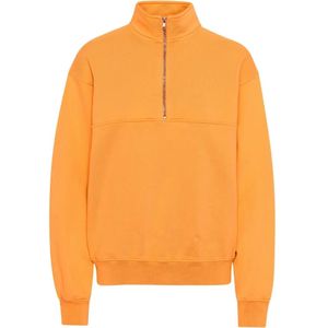 Sweatshirt 1/4 rits Colorful Standard Organic sunny orange