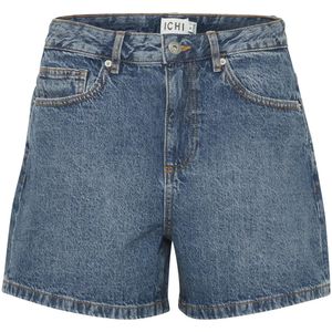Ichi - Aveny - Dames Jeansshort - Donkerblauw