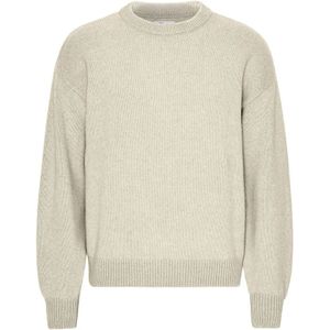Trui met oversized ronde hals Colorful Standard Ivory White