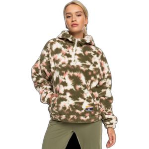 Roxy - Like A Lucky Pr - Sherpa Fleece Hoodie - Dames - Losse Pasvorm - Gerecycled Polyester
