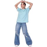 T-shirt - Katoen - Korte Mouwen - Losse Pasvorm - Borduurwerk