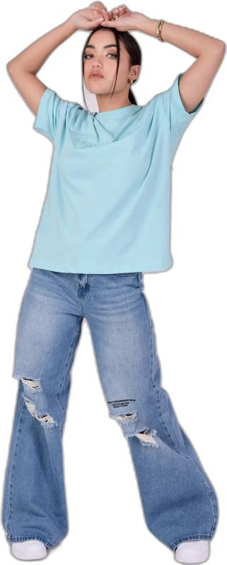 T-shirt - Katoen - Korte Mouwen - Losse Pasvorm - Borduurwerk