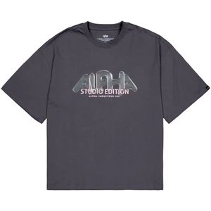 ALPHA INDUSTRIES - Shirt - Donkergrijs - Studio Edition Vibe