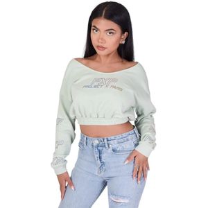 Project X Paris - Sweatshirt - Iriserend Logo - Voor Vrouwen