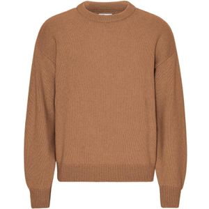 Trui met oversized ronde hals Colorful Standard Sahara Camel