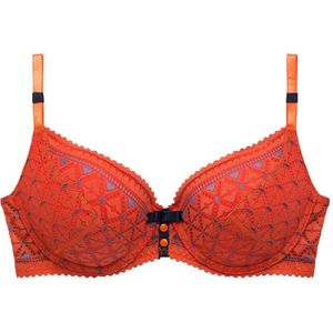 Pomm'Poire - Pamplemousse - Opgevulde Bh - Bicolor Geometrisch Kant