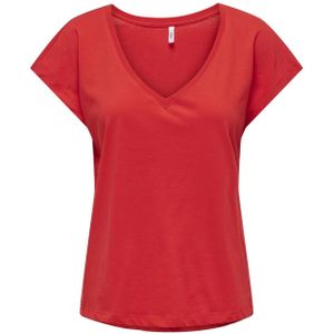 Dames-T-shirt met v-hals Only Winnie