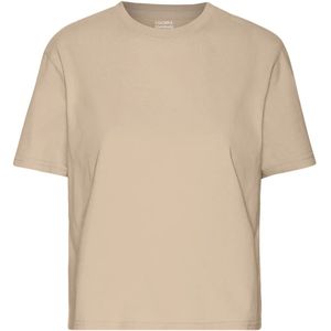 Dames-T-shirt Colorful Standard Organic Boxy honey beige