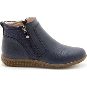 Dames bottines met dubbele ritssluiting en luchtkussenzool Pédiconfort