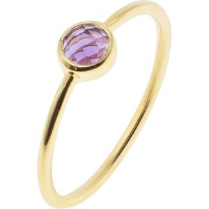 Amethist ring met vergulding voor vrouwen Sloya Gemia
