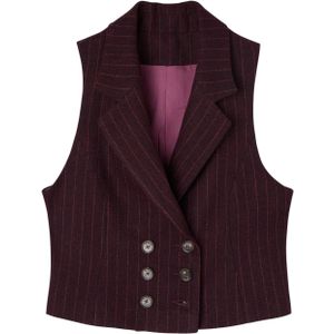 Gestreepte dames gelaagde vest Silbon