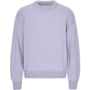 Trui met oversized ronde hals Colorful Standard Soft Lavender