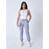 Project X Paris - Cargo Damesbroek - Met Meerdere Zakken - Elastische Tailleband