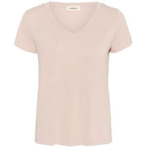 Dames-T-shirt met V-hals Soaked in Luxury Columbine