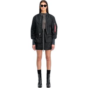 Alpha Industries - Mini Rok Utility W - Strokenrok - Slim Fit - Zwart