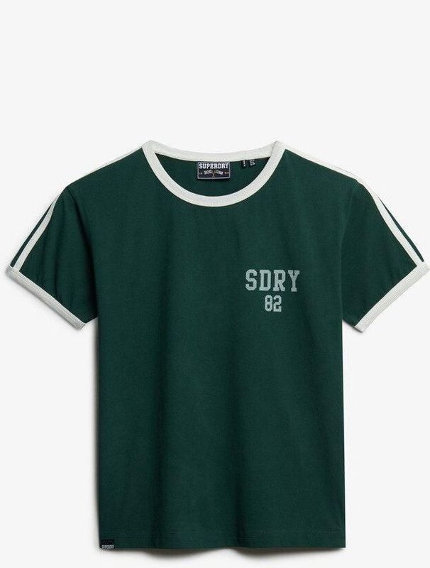 Gestreept dames-T-shirt Superdry Athletic Essentials