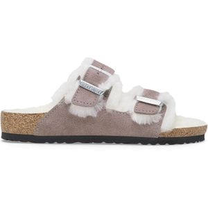 Meisjes sandalen Birkenstock Arizona Shearling Suede Leather/Fur