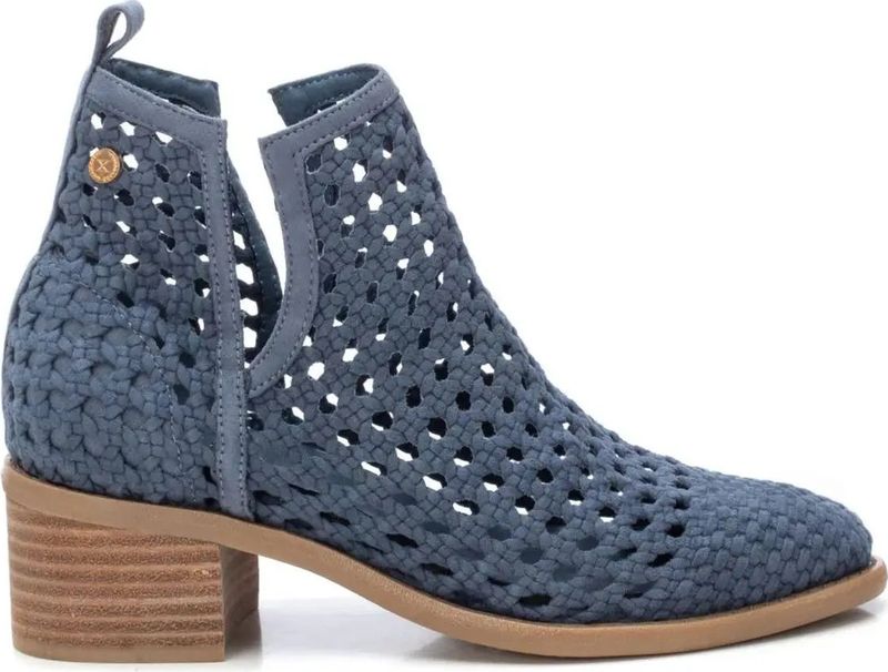 Xti - 14395903 - Dameslaarzen - Suede - Gevlochten Ontwerp - Lage Hak