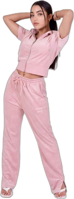 PXP - Harembroek - Fluweel - Perzikhuid Effect - Geborduurd Logo