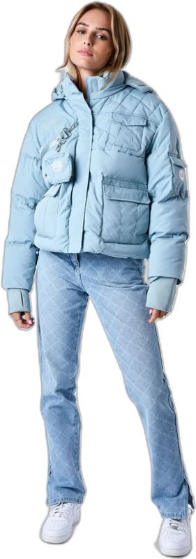 Project X Paris - Donsjack - Kort - Zwart - Hoge Kraag, Afneembare Capuchon, 100% Polyester