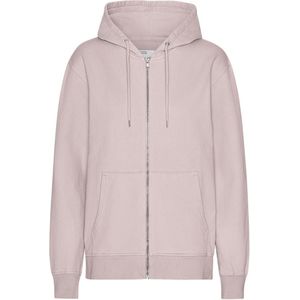 Hooded sweatshirt met rits Colorful Standard Classic Organic Faded Pink