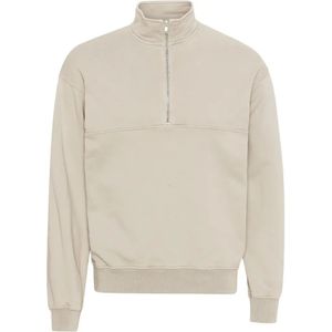 Sweatshirt 1/4 rits Colorful Standard Organic ivory white