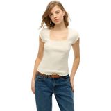 Superdry - Essential - Dames-T-shirt - Slim Fit - Vierkante Hals