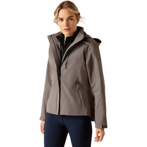 Vrouwelijke waterdichte ruiterveste met capuchon Ariat Coastal