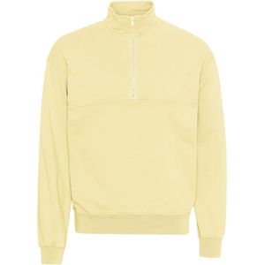 Sweatshirt 1/4 rits Colorful Standard Organic soft yellow