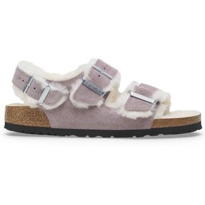 Dames muiltjes Birkenstock Milano Suede Shearling Suede Leather/Fur