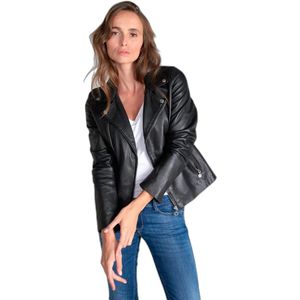 Le Temps des cerises - Nancy - Leren Jas - Zwart - Bikerstijl