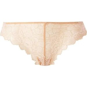 Wacoal - Lace Perfection - String - Café Crème - Tweekleurig Stretch Bloemenkant